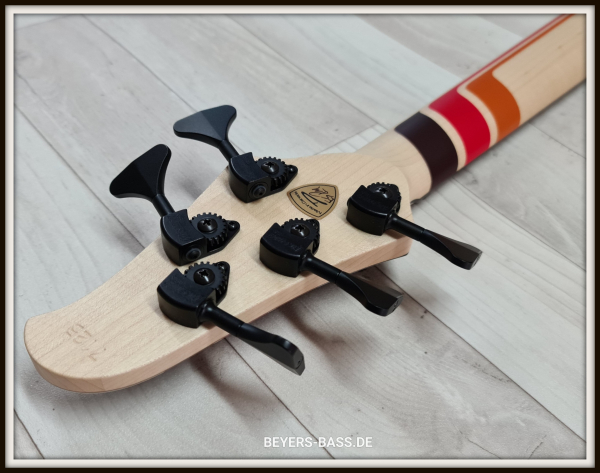 Dingwall D-Roc Custom Shop 5-String, 3 Pickups, Custom Color Creme White/70's Striping Gloss